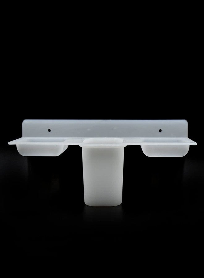 Oblivion Wall Mounted Plastic 4 in 1 Double Soap Dish with Mounting Screws, Tumbler and Tooth Brush Holder for Bathroom Dish Holder Organizer Rack Hanging Soap Tray for Bathroom Accessories - Image 5